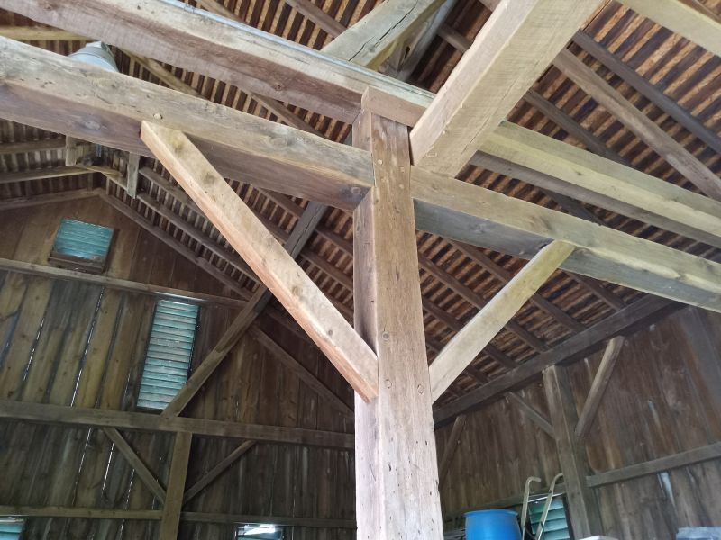 Structural Support with Wooden Beams